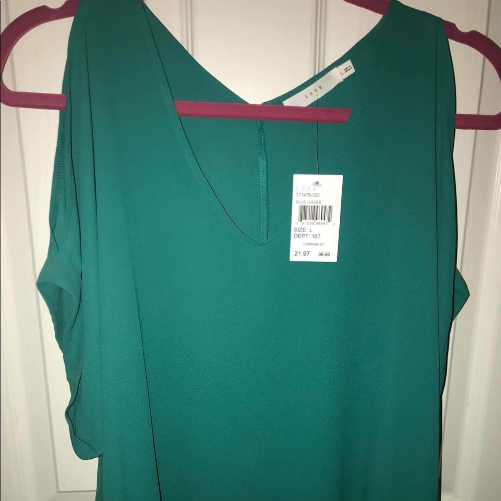 Lush cold shoulder top